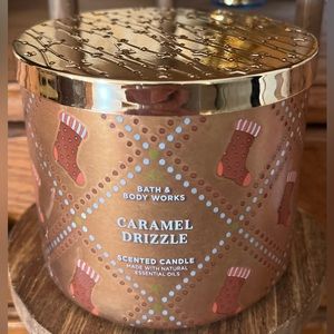 Bath & Body Works 3 Wick Candle - Caramel Drizzle